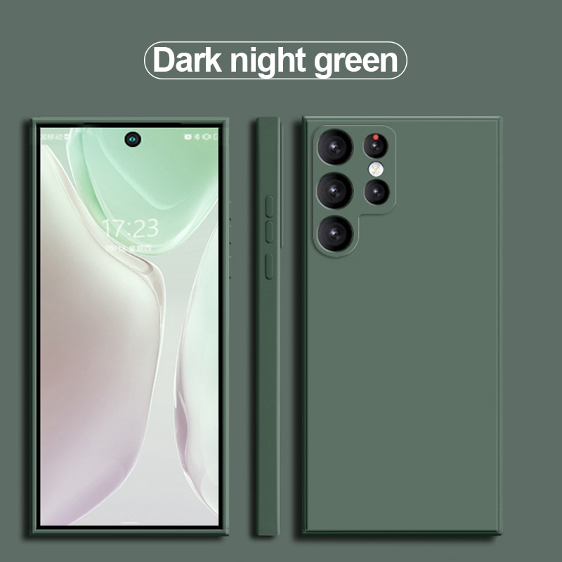 Square Liquid Silicone Case For Samsung