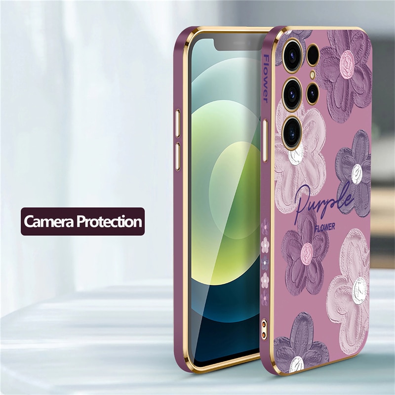 Flowers Shockproof Case For Samsung