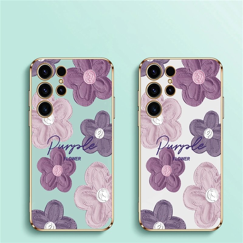 Flowers Shockproof Case For Samsung