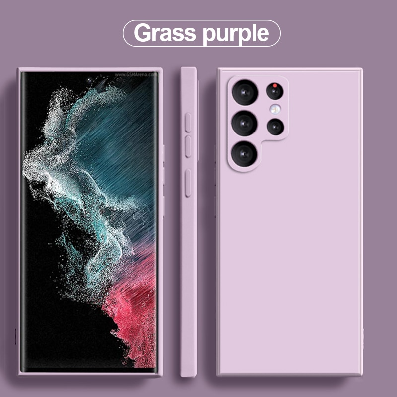 Square Liquid Silicone Case For Samsung