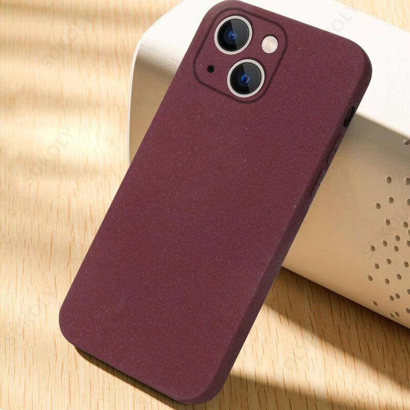 Ultra-Thin Sandstone Matte Case For iPhone