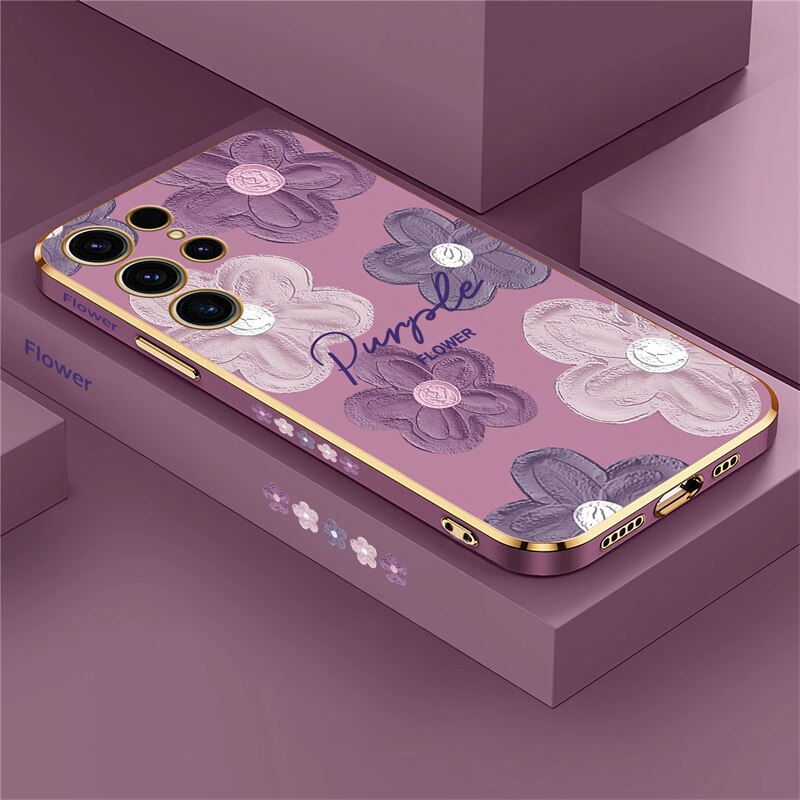 Flowers Shockproof Case For Samsung