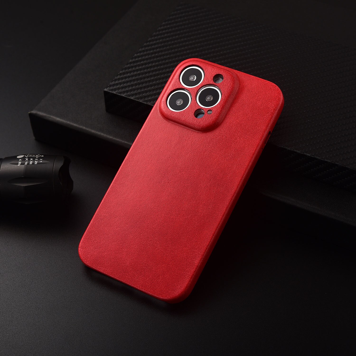 Luxury Frosted Leather Full Case For iPhone