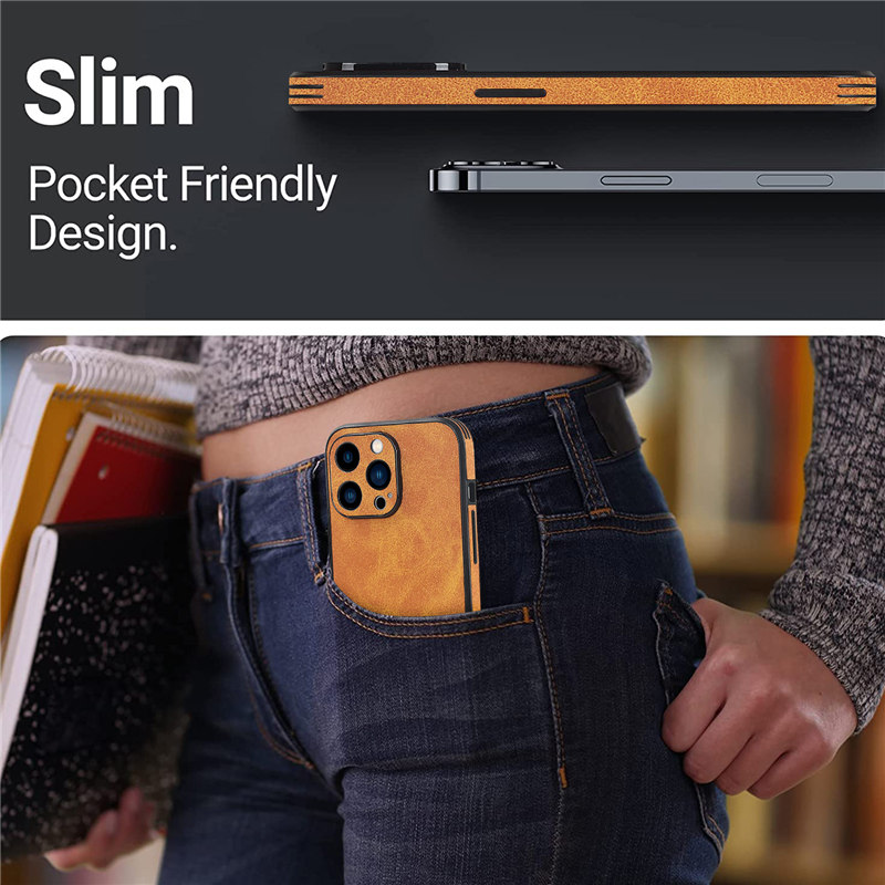 Cowhide Shockproof  Leather Case For iPhone