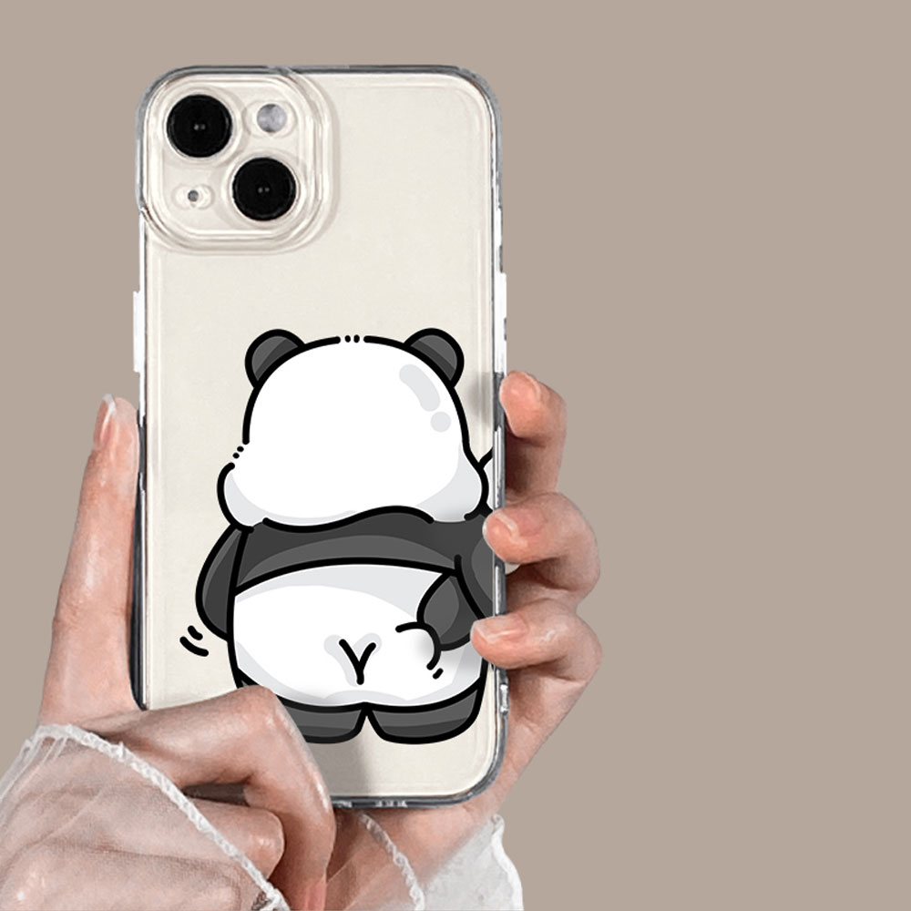 Funny Bear Bunny Couple Case for iPhone