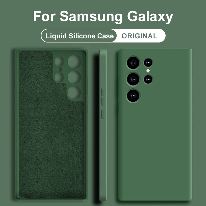 Original Liquid Silicone Case For Samsung
