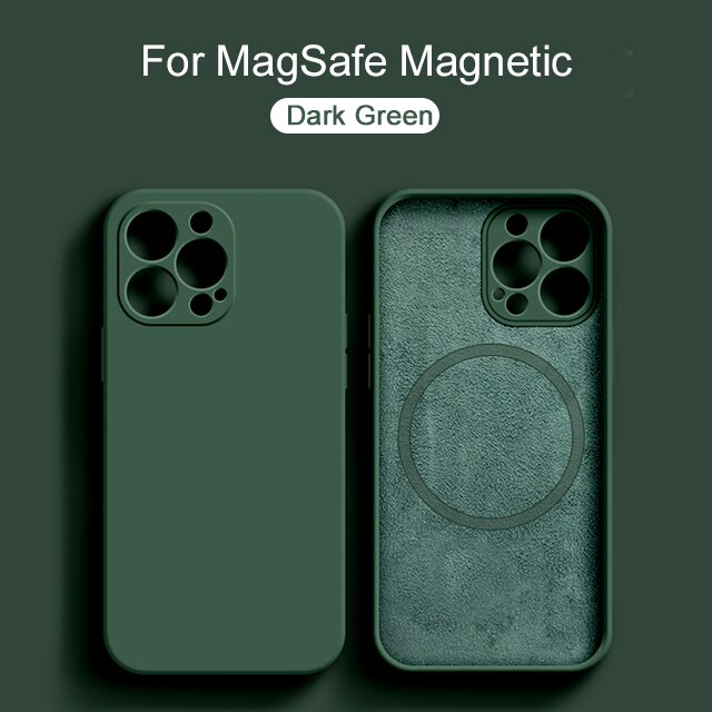 Liquid Silicone Magnetic Case For iPhone