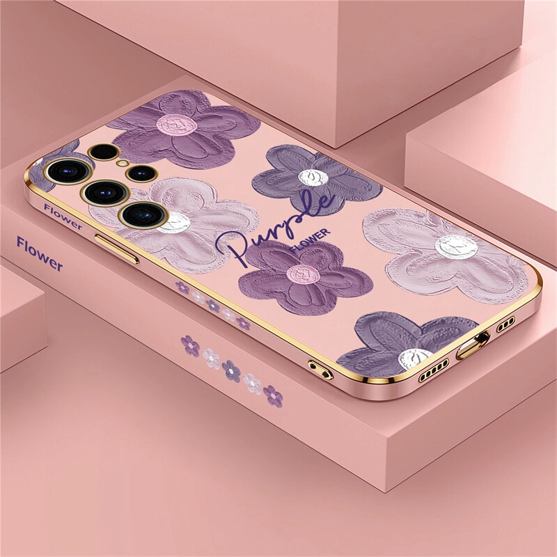 Flowers Shockproof Case For Samsung