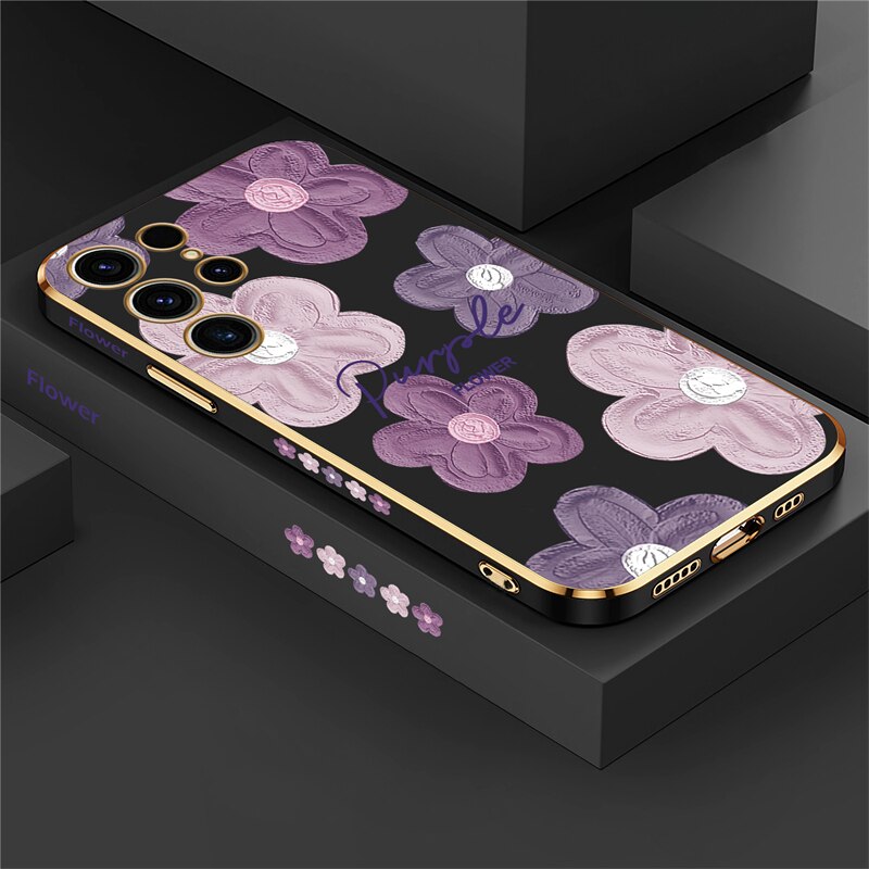 Flowers Shockproof Case For Samsung
