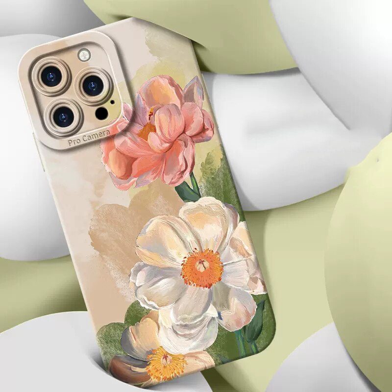 Watercolor Flower Plant Case For iPhone