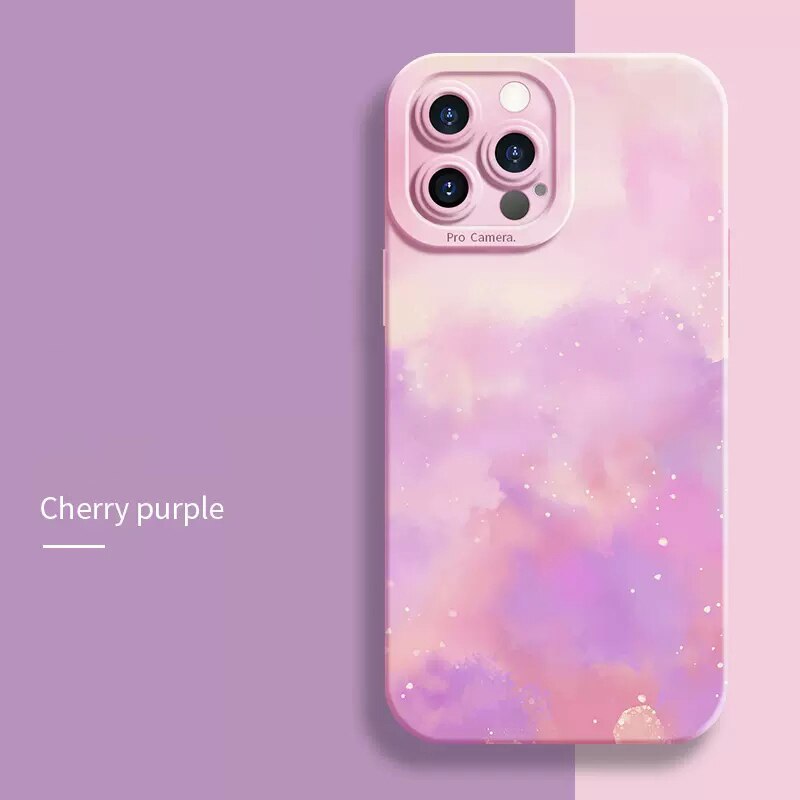 Oil Painting Flower Matte Case For Samsung