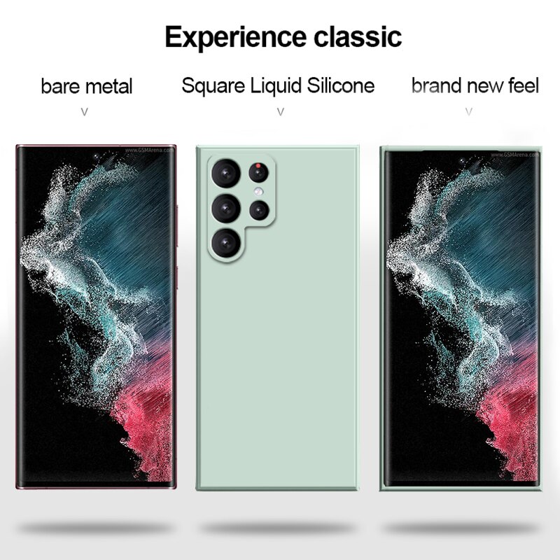 Square Liquid Silicone Case For Samsung