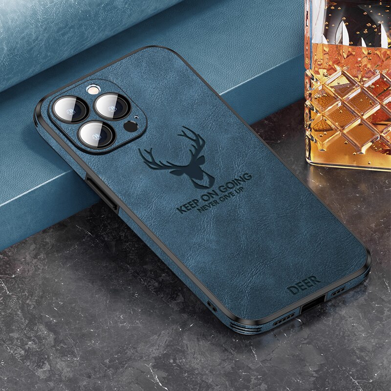 Silicone Deer Camera Protector Case For iPhone