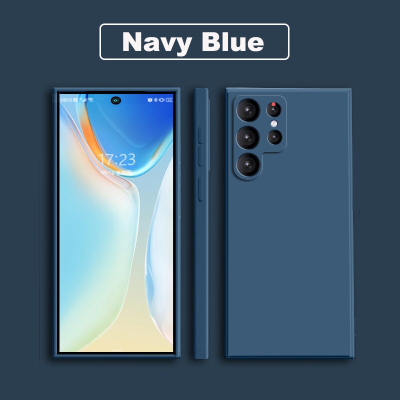 Square Liquid Silicone Case For Samsung