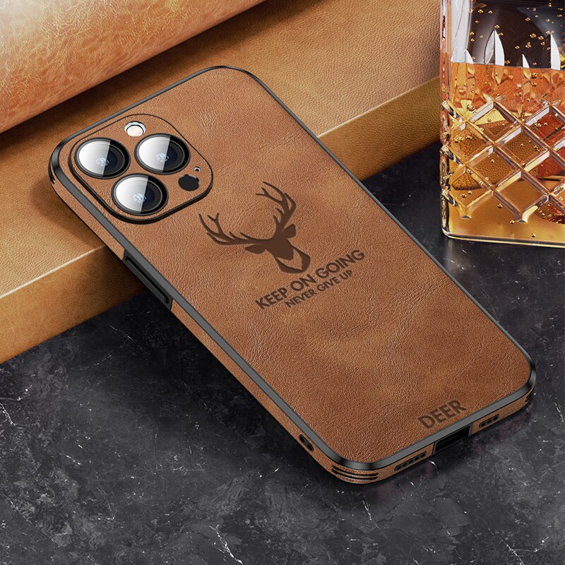 Silicone Deer Camera Protector Case For iPhone