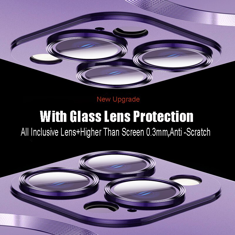 Glass Magnetic Wireless Charging Case for iPhone