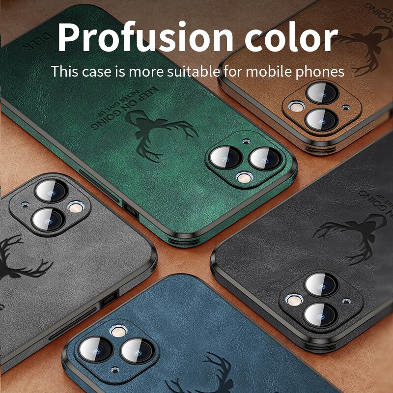 Silicone Deer Camera Protector Case For iPhone