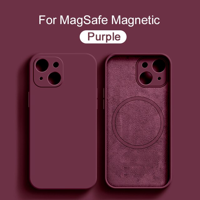 Liquid Silicone Magnetic Case For iPhone