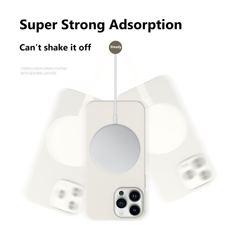 Liquid Magnetic Silicone Case For iPhone