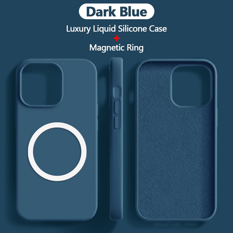 Liquid Magnetic Silicone Case For iPhone