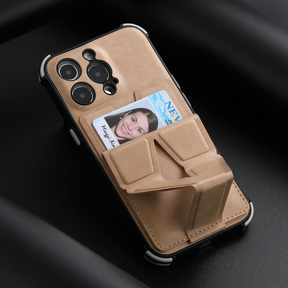 Magnetic Card Leather Wallet Holder Phone Case For iphone