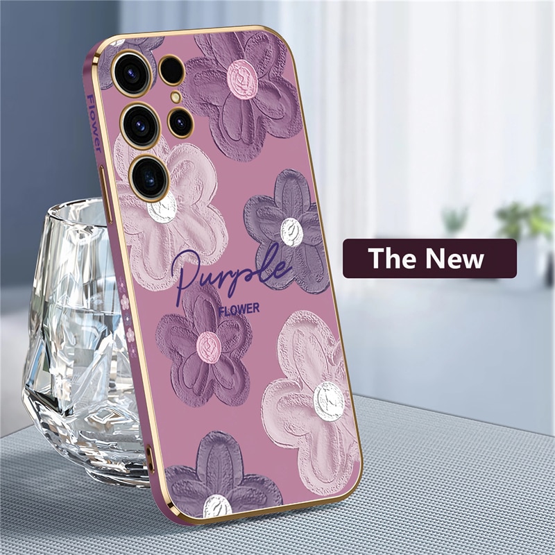 Flowers Shockproof Case For Samsung