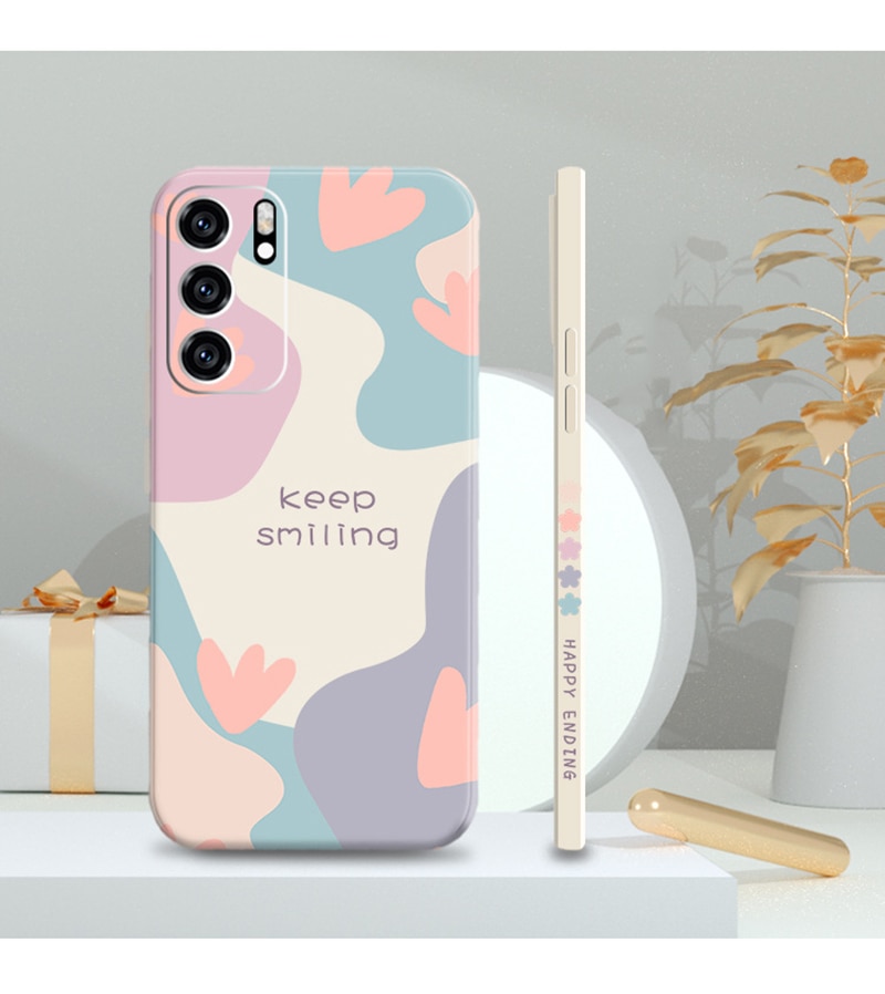 Etui z kreskówkowym kwiatkiem do Samsunga