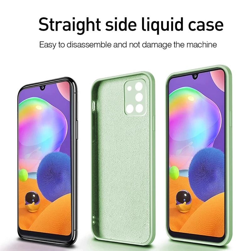 Soft Liquid Silicone Cover Case For Samsung  