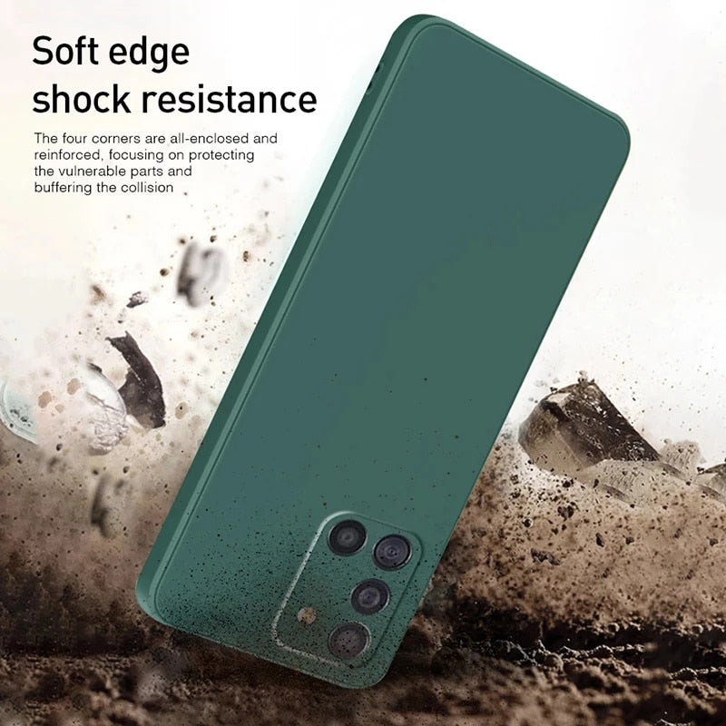 Soft Liquid Silicone Cover Case For Samsung  