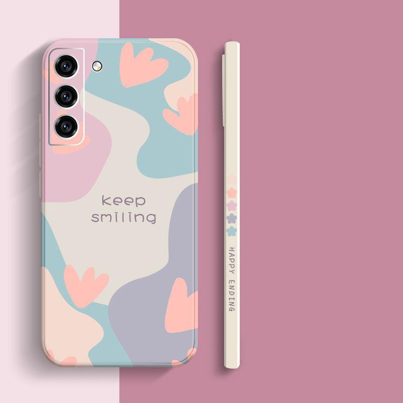 Etui z kreskówkowym kwiatkiem do Samsunga