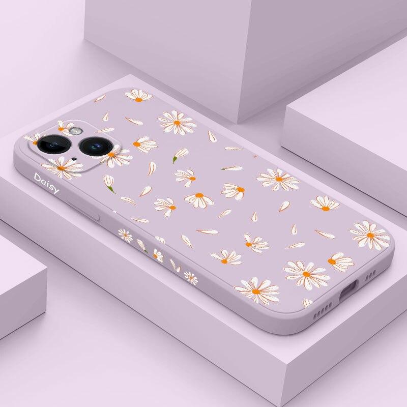 Daisy Soft Silicone Case For iPhone