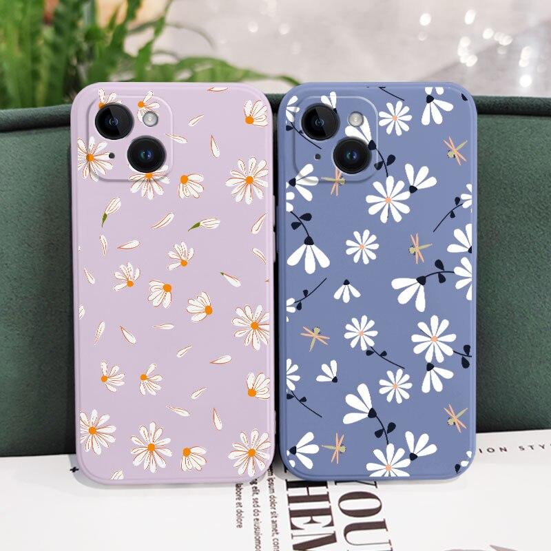 Daisy Soft Silicone Case For iPhone