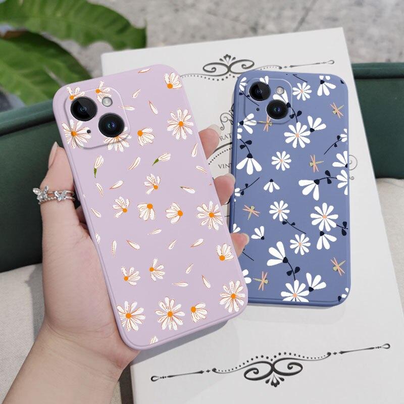 Daisy Soft Silicone Case For iPhone