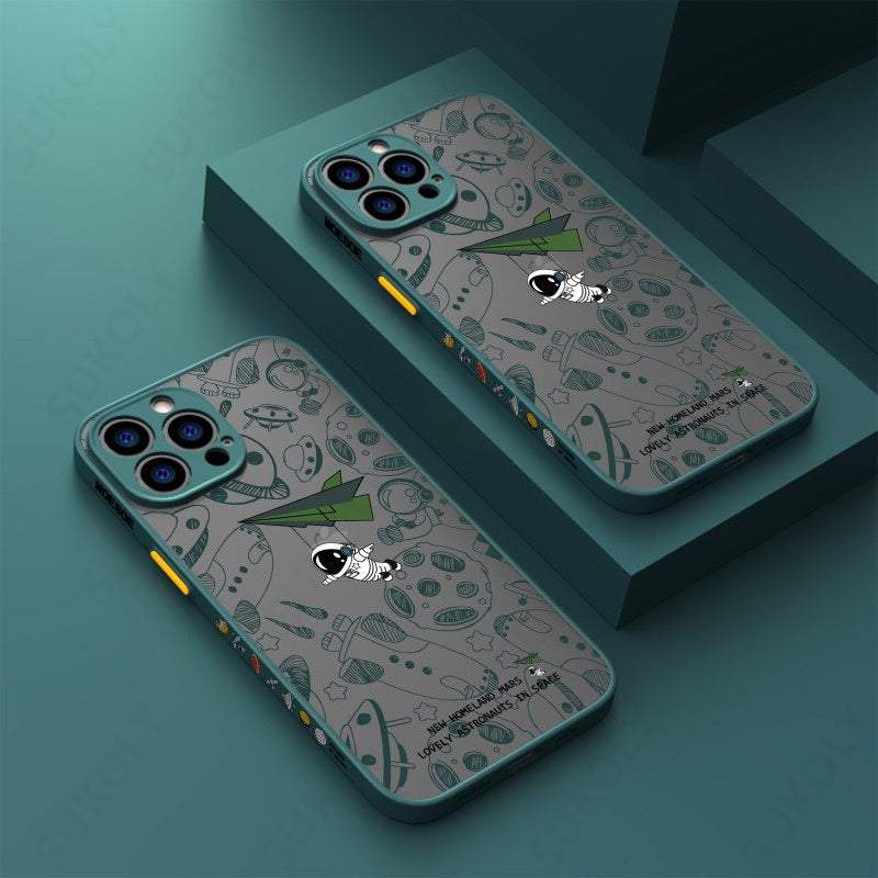 Astronaut Matte Phone Case For iPhone