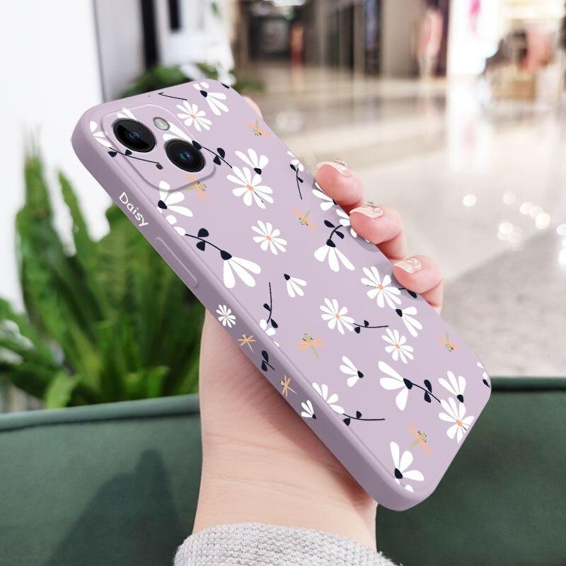 Daisy Soft Silicone Case For iPhone