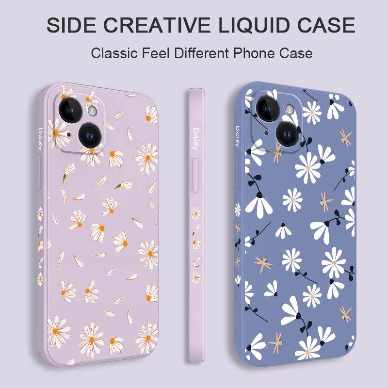 Daisy Soft Silicone Case For iPhone