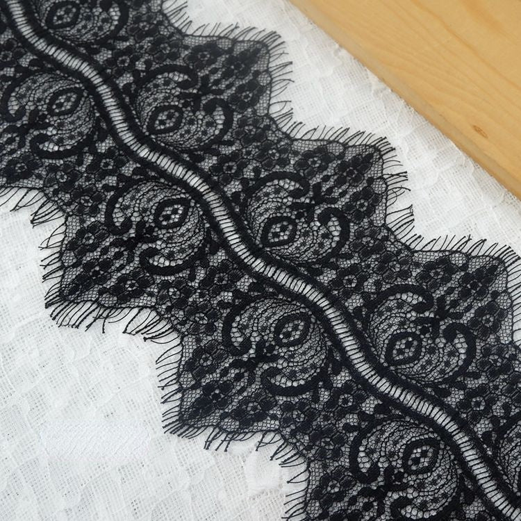 Lace Trim Top Vest Fabric Width 11-17 cm LT0277-Lace Fabric Shop