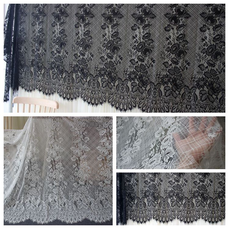 French Wide Chantilly Lace Width 150 cm CHL0130-Lace Fabric Shop