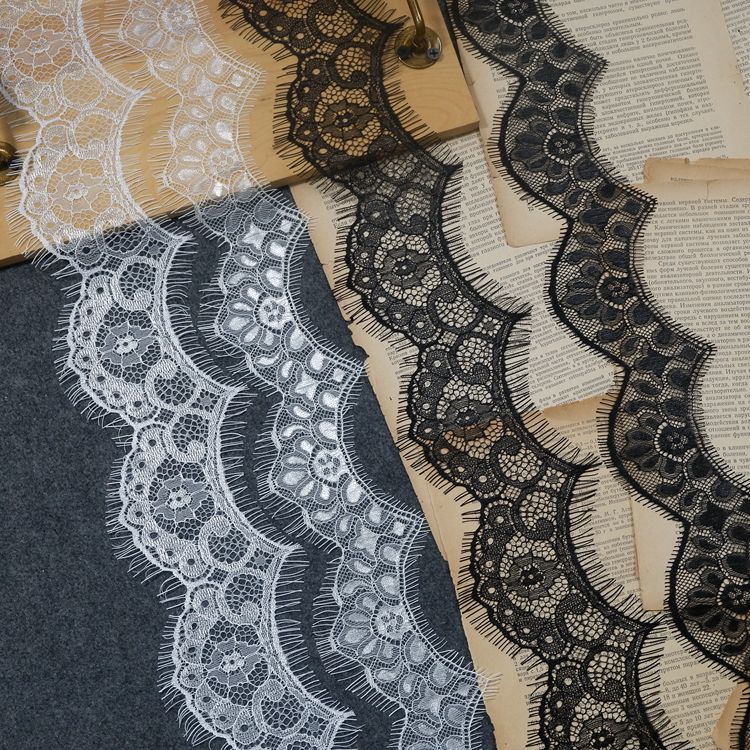 Chantilly Trims Fabric Width 6-8 cm LT0121-Lace Fabric Shop