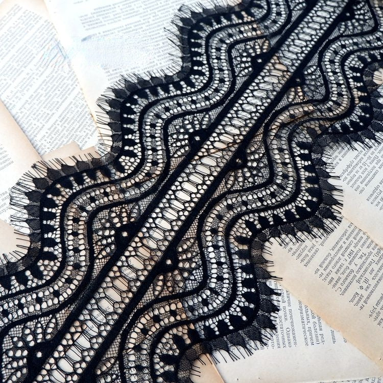 3D Lace Trim Fabric Width 10-21 cm LT0207-Lace Fabric Shop