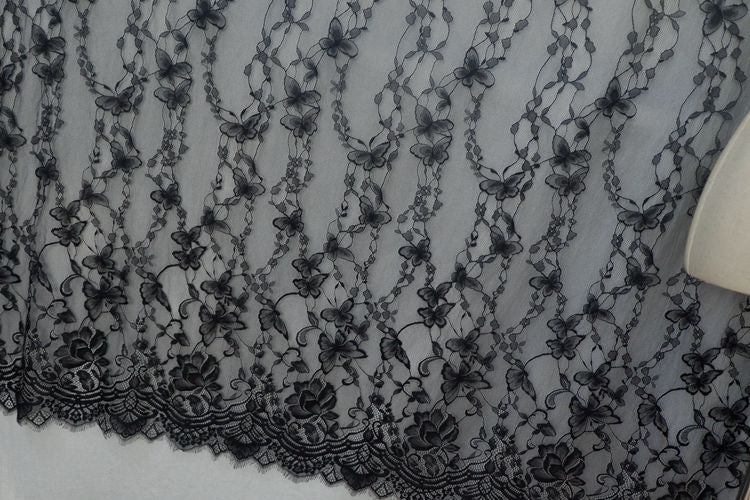 Butterfly Guipure Lace Width 150 cm GL0042-Lace Fabric Shop