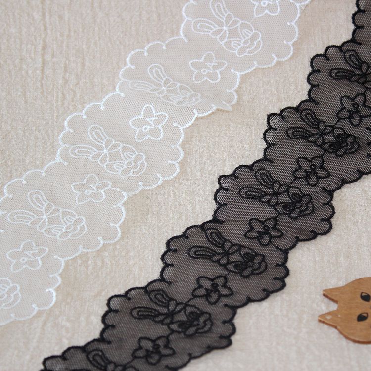 Embroidery Duck Tulle Lace Width 6 cm TF0111-Lace Fabric Shop