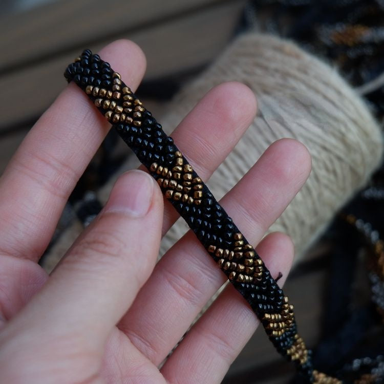 Handmade Beaded Trim Dress Decoration BT0074-Lace Fabric Shop