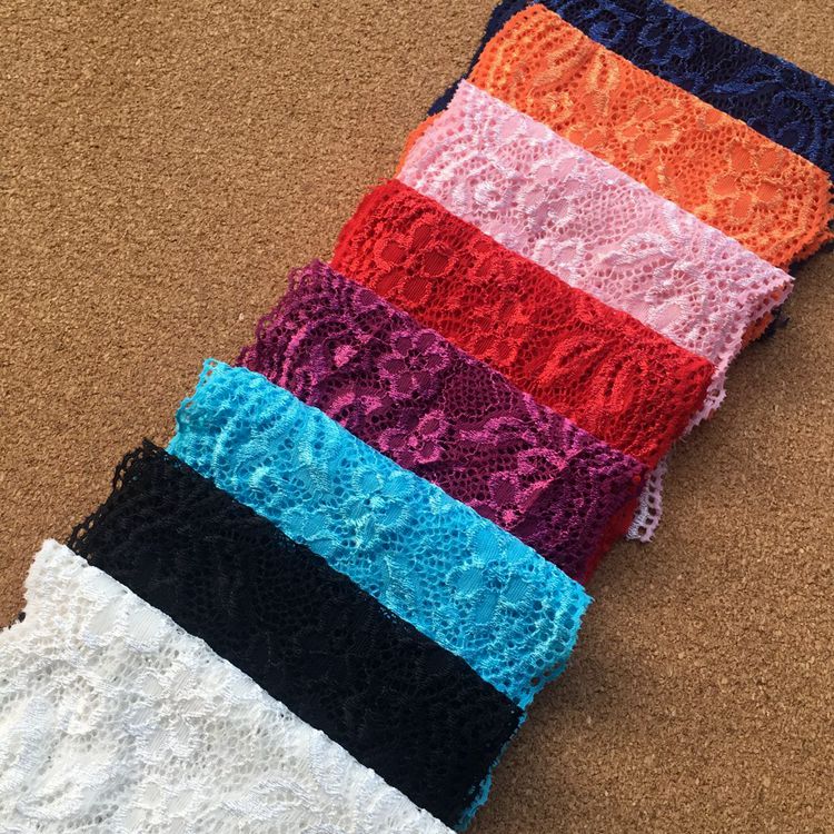 Stretch Color Lace Trim Width 14 cm CL0045-Lace Fabric Shop