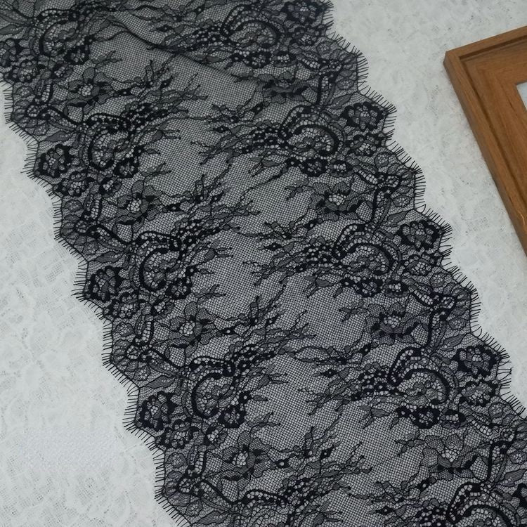 Chantilly Lace Trim Width 13-25 cm LT0112-Lace Fabric Shop