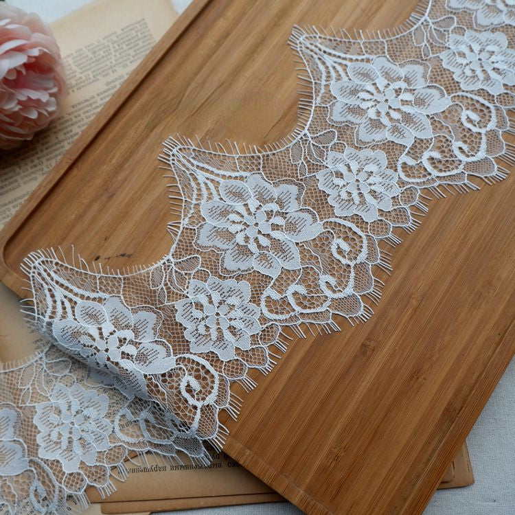 Chantilly Lace Trimming Width 9-13 cm LT0214-Lace Fabric Shop