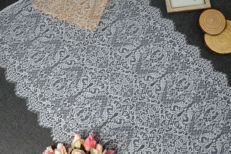 Chantilly Lace Skirt Fabric Width 67 cm CHL0099-Lace Fabric Shop