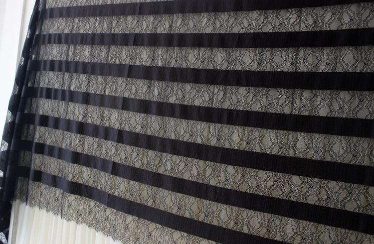 Luxury Stripe Chantilly Lace Width 150 cm CHL0129-Lace Fabric Shop