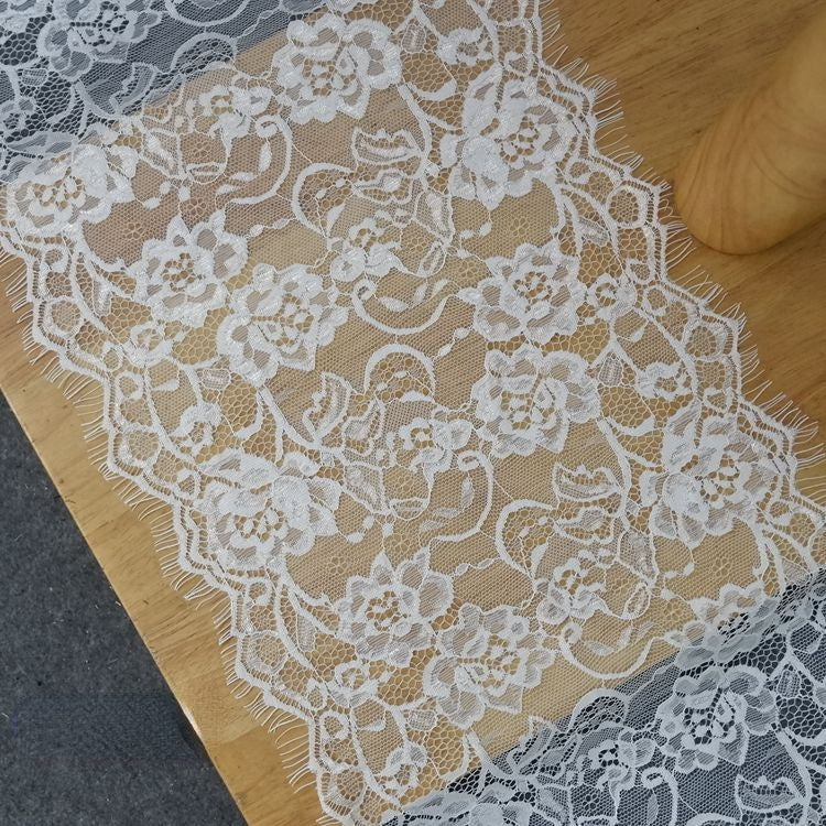 Chantilly Lace Trim Width 18-28 cm LT0050-Lace Fabric Shop