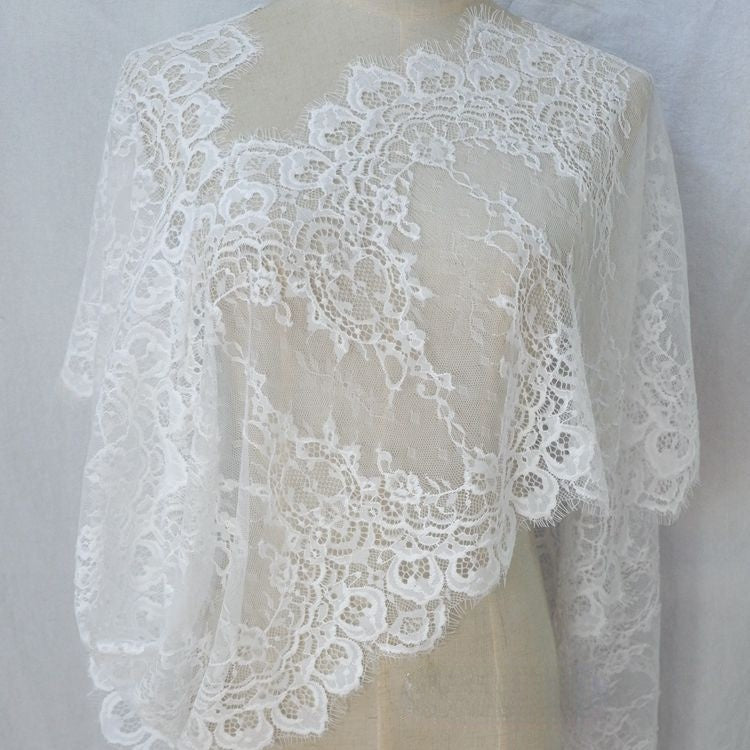 Eyelash Lace Trim Width 17-36 cm LT0058-Lace Fabric Shop